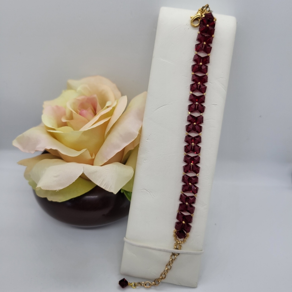 Swarovski Deep Red Bracelet